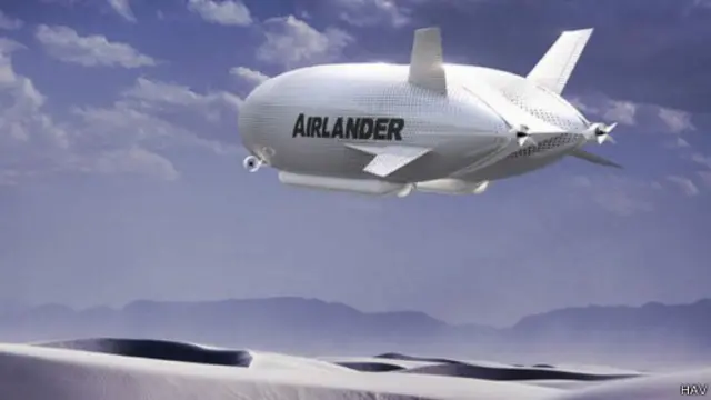 Imagem 3D do Airlander (HAV)