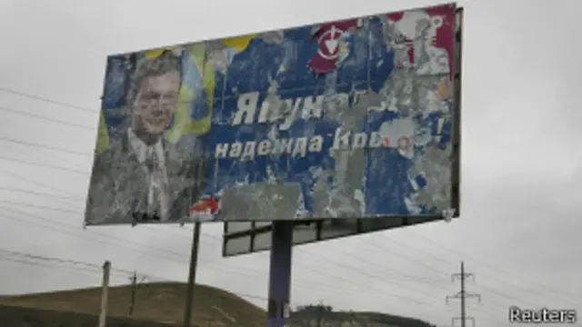 Плакат с портретом Януковича