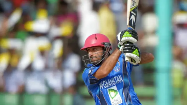 اصغر ستانکزي پر ۴۷ توپونو د ۶ شپږیزو او یوې څلوریزې پر مټ چټکې ۶۳ منډې وکړې.