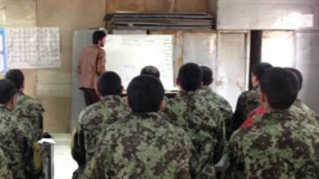 افغانستان کے دارالحکومت کابل میں فوجیوں کی تعلیم کے لیے ایک تربیتی مرکز