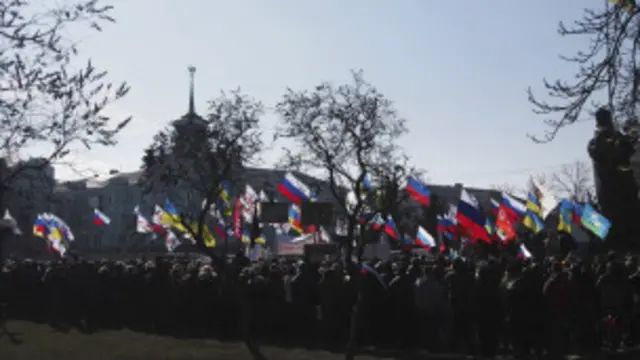 طرفداران روسیه در چند شهر اوکراین تظاهرات کردند