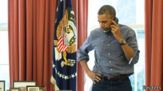 ජනාධිපති ඔබාමා සහ ජනාධිපති පූතින් සෙනසුරාදා දීර්ඝ සාකච්ඡාවක නිරත විය