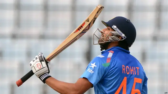 روہت شرما نے 58 گیندوں میں 56 رنز بنائے۔