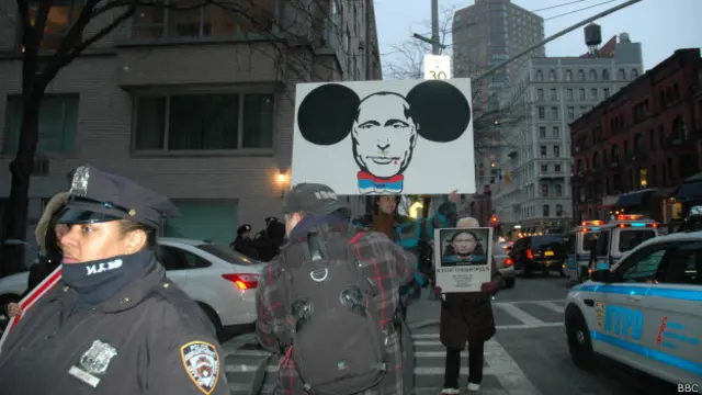 Протесты в Нью-Йорке