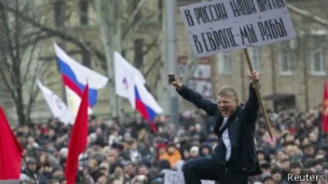 Manifestación prorrusa.