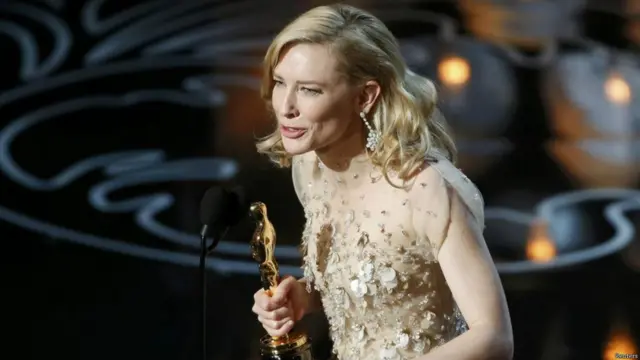 نالت الأسترالية كيت بلانشيت جائزة الأوسكار لأفضل ممثلة عن دورها في فيلم "بلو جاسمين" أو "الياسمين الأزرق".