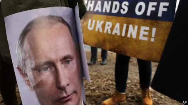 Протесты у посольства России в Вильнюсе