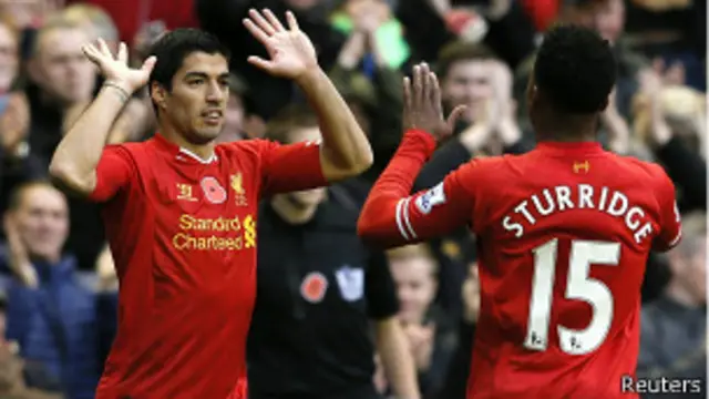 Luis Suárez y Daniel Sturridge