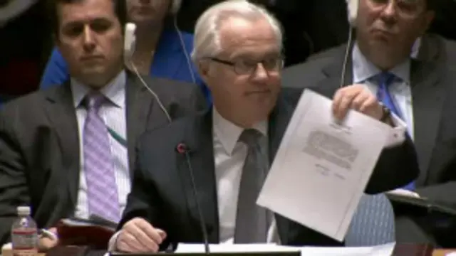 Lá thư của ông Yanukovych mà Đại sứ Nga Vitaly Churkin đưa ra cũng không thuyết phục được quốc tế