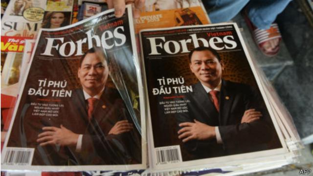 Ông Phạm Nhật Vượng là tỷ phú đầu tiên của Việt Nam lọt vào danh sách của Forbes
