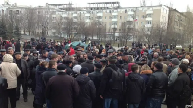 Донецк, пророссийские митинги