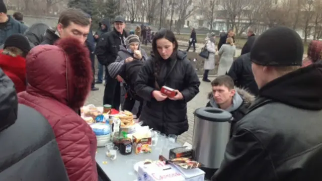 Донецк, пророссийские митинги