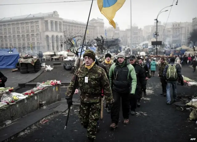 'Đội tự vệ' ở Kiev mà Moscow xem là những nhóm 'quốc gia chủ nghĩa'