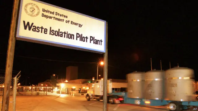 Foto de archivo de la entrada de WIPP