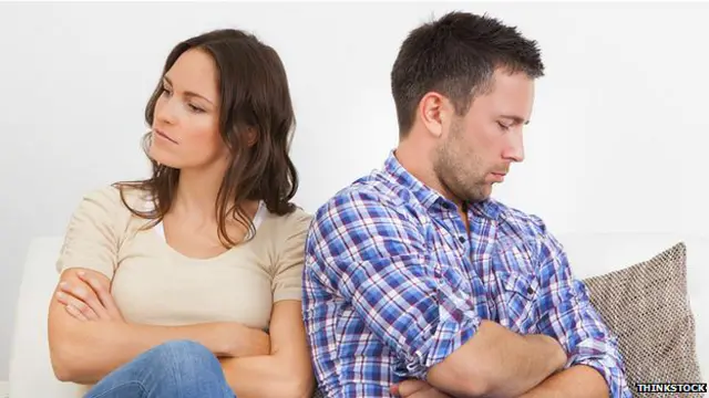 नाराज़ आदमी और औरत