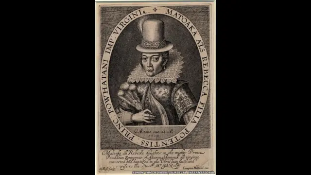 पोकाहोंटास मूल अमरीकी जनजाति पॉहटन इंडियंस के मुखिया की बेटी. © सिमोन वैन डे पासे