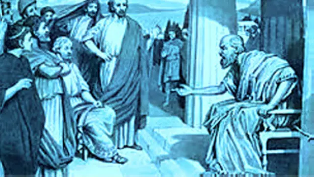 سقراط نمی خواست رهبر فکری مردم باشد. مردم را به فکر کردن وامی داشت.