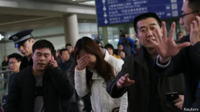 Reaccion de familiares en China