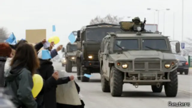 Российская бронетехника в Крыму