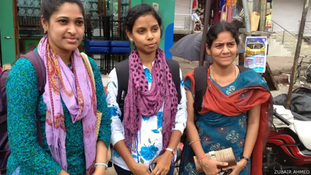 हैदराबाद, आंध्र समर्थक लड़कियां