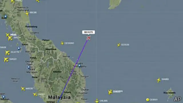 Imagen de fligthradar24.com con ubicación del vuelo