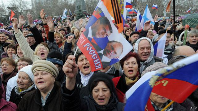 Пророссиский митинг в Симферополе