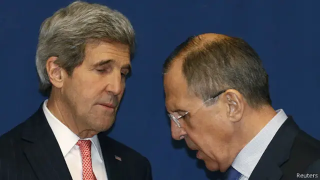 Джон Керри и Сергей Лавров в Риме 