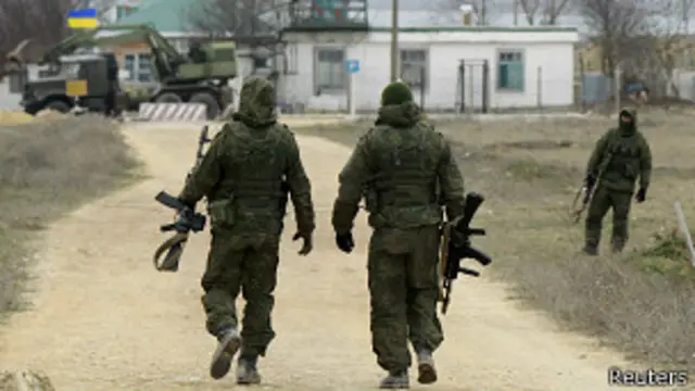Российские солдаты в Крыму
