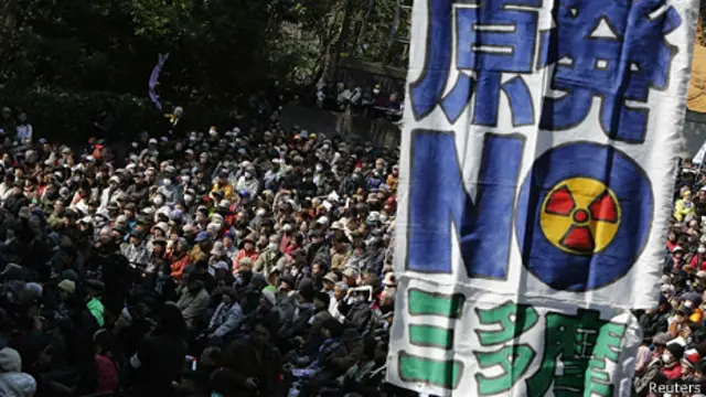 Protesta nuclear en Tokio