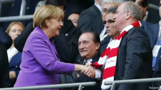 Ангела Меркель и Ули Хёнесс