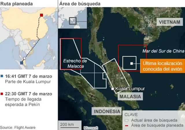 El avión desaparecido