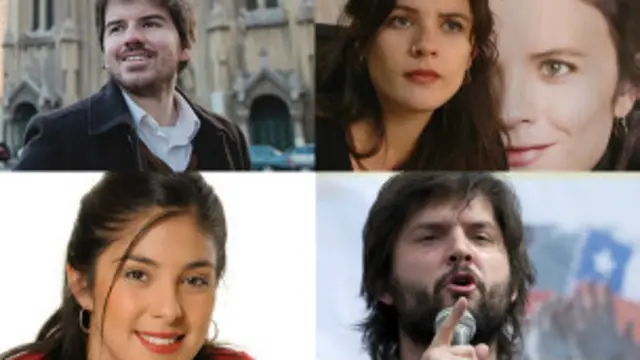 Líderes del movimiento estudiantil chileno.