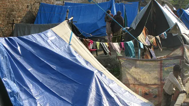 मुज़फ़्फ़रनगर का एक दंगा पीड़ित राहत शिविर