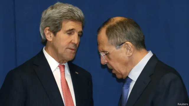 Джон Керри и Сергей Лавров