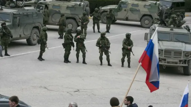 Российские военные на Украине