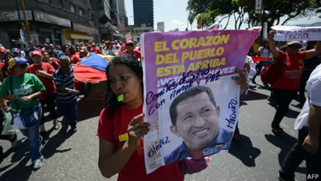 Manifestante chavista