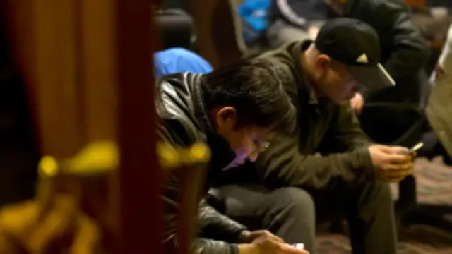 Familiares de los pasajeros