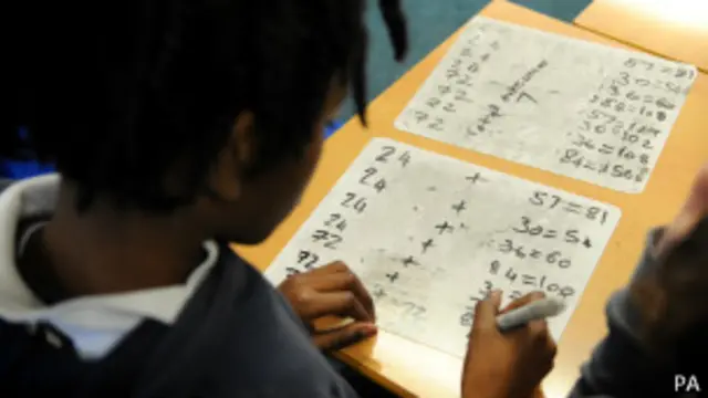 Murid mengerjakan soal matematika, PA