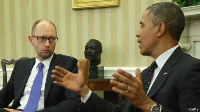 Барак Обама и Арсений Яценюк