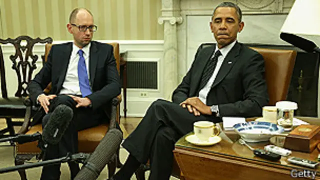 Obama y Yatsenyuk