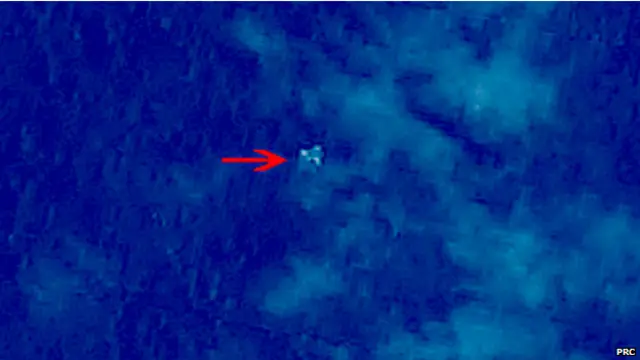 中国高分一号卫星所拍摄到的疑似碎片(9/3/2014)