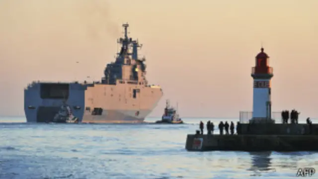 "Мистраль" на рейде