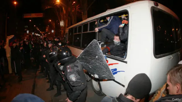 Столкновения в Донецке