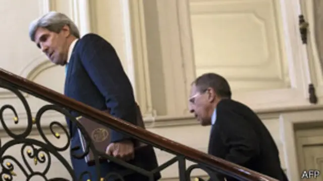 John Kerry y Sergei Lavrov