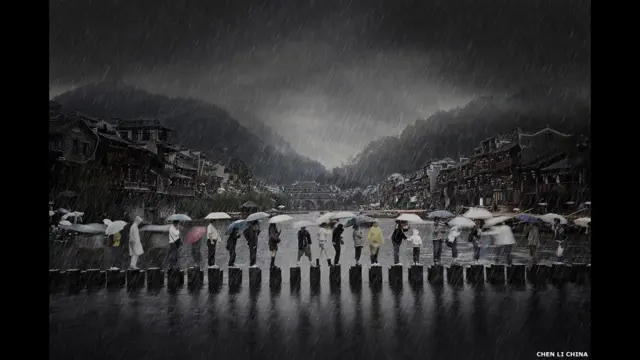 चेन ली की तस्वीर 'रेन इन एंसियंट टाउन', ओपेन और यूथ कैटगरी के इस साल के विजेता, सोनी वर्ल्ड फ़ोटोग्राफ़ी अवार्ड्स 2014