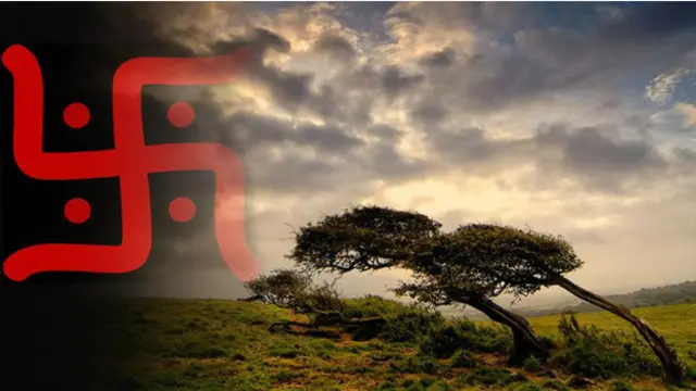 اپنی قدیم اور جدید شکل میں سواستکا برطانیہ میں بہت مقبول علامت ہے 