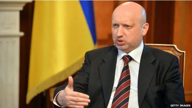 El presidentes en funciones de Ucrania, Oleksandr Turchynov, afirmó que el referendo de Crimea es "ilegal".
