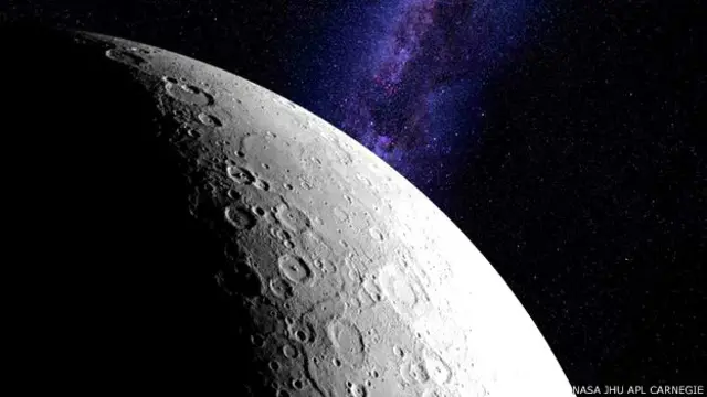 Ilustración de la NASA sobre Mercurio