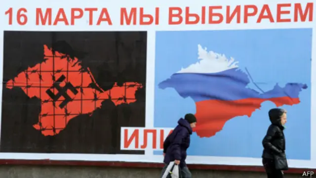 Các biểu ngữ kêu gọi trưng cầu dân ý ở Ukraine