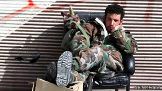 Soldado sirio en Yabroud